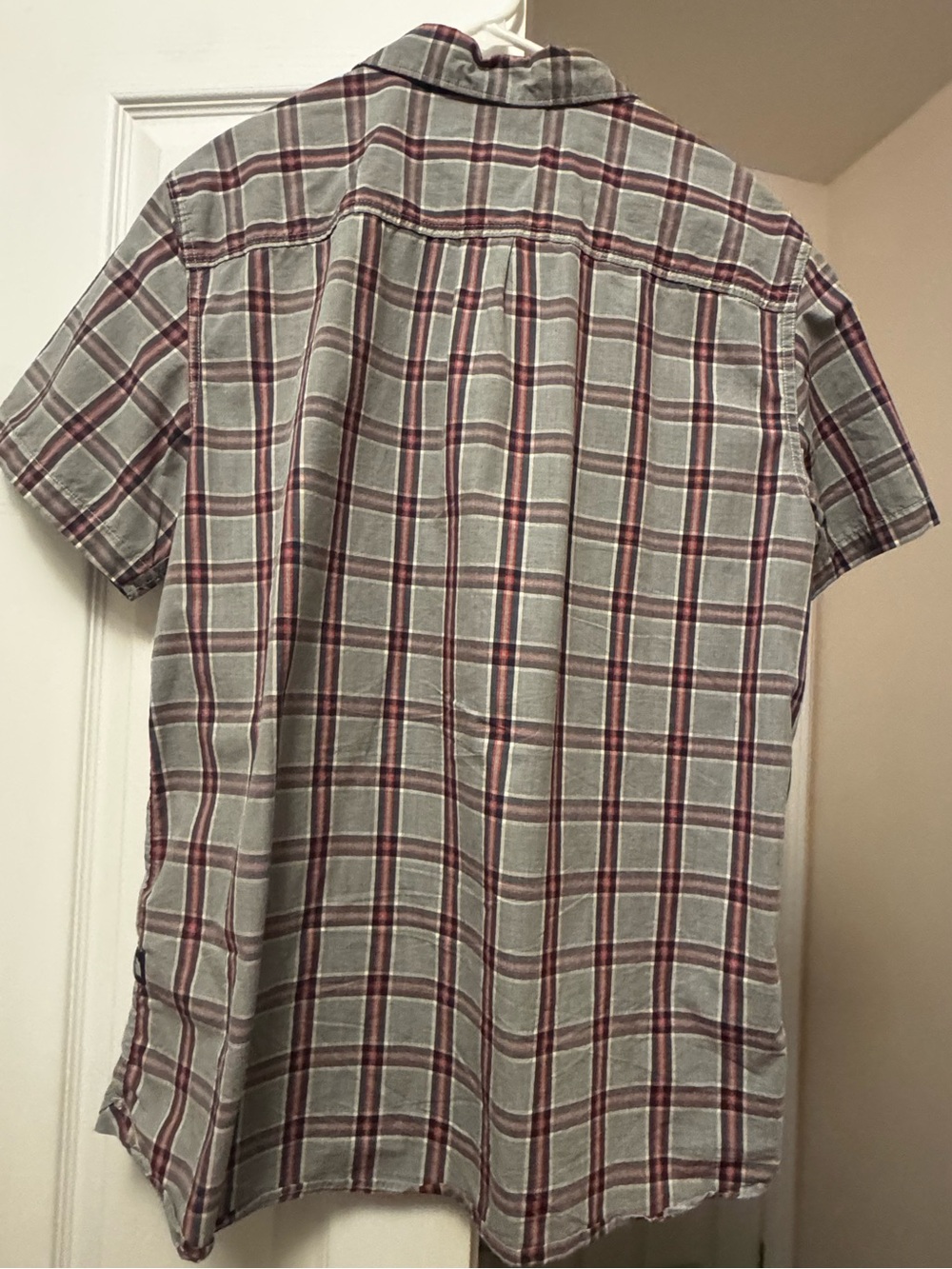 The North Face Plaid Short Sleeve Button Up Shirt XL 100% Cotton Outdoor Hiking - Picture 11 of 12